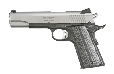 Ruger SR1911 .45 ACP 5" 8rd, Stainless Steel / Black - $499.99