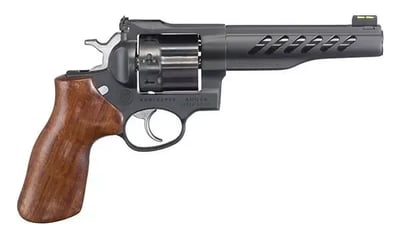 Ruger Super GP100 357 Mag 5.50" 8 Round Hogue Hardwood Grip, Matte Black PVD - $1699.99 