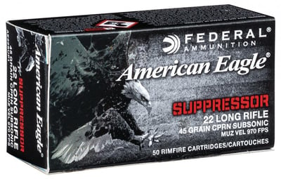 FEDERAL AMMO 22 LR Suppressor 45Gr Copper Plated Nos 50rd - $4.99 ($12.99 Flat Rate Shipping)