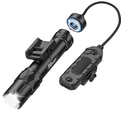EZshoot 2500 Lumens Rifle Flashlight with Magnetic Remote Switch Compatible with Picatinny with Strobe Mode - $55.99 w/code "QBERCTN4" + FREE Shipping