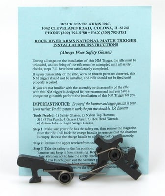 Rock River Arms 2-Stage 3.5 lbs. Varmint Match Trigger - $82.34 after code "GLOCKTOBER"