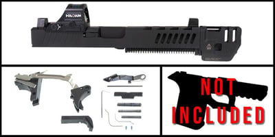 DD 'Ulcer w/Red Dot' 9mm Full Pistol Build Kits (Everything Minus Frame) - Glock 17 Compatible - $659.99 (FREE S/H over $120)