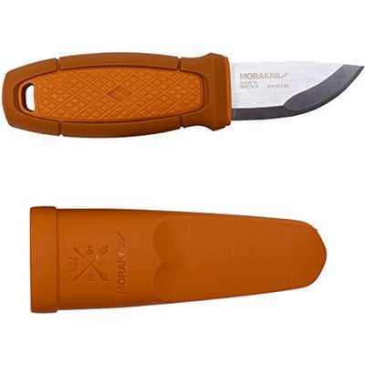 Morakniv Eldris Fixed-Blade Pocket-Sized Knife with Sandvik Stainless Steel Blade and Plastic Sheath, Burnt Orange, - $19.99 (Free S/H over $25)
