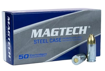 Magtech Steel Case 9mm Luger Ammo 115gr FMJ - $9.99