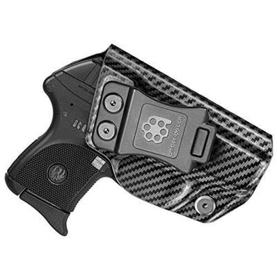 Amberide IWB KYDEX Holster Fit: Ruger LCP 380 Inside Waistband Black Carbon Fiber - $37.99 - Buy two get 10% OFF (Free S/H over $25)