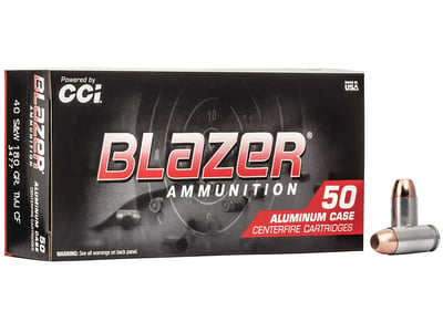Blazer Clean-Fire Ammunition 40 S&W 180 Grain TMJ 50 Rnd - $28.59