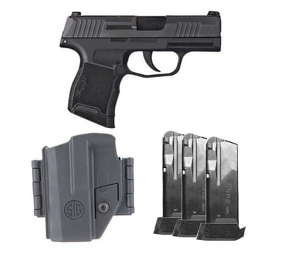 Sig Sauer P365 9mm Optics Ready Tacpac 3- Mags & Holster - $529