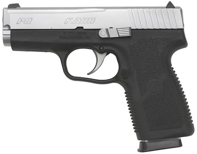 Kahr Arms P9 Standard 9mm 3.5" Barrel 7+1 Rnd NS Blk Poly Grip and Frame/SS - $402.29