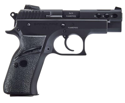 SAR P8S Compact 9mm 3.80" 17+1 Black Black Steel Black Polymer Grip - $432.10 (add to cart price)