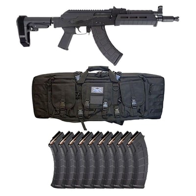 PSA AK-P GF3 MOE SBA3 Black Pistol w/ 10 Magazines and PSA Bag - $899.99 + Free Shipping