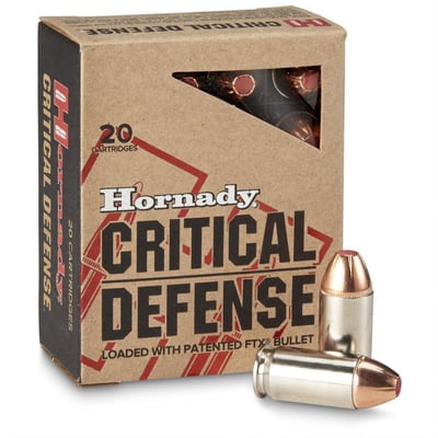 Hornady Critical Defense, .45 ACP, FTX, 185 Grain, 20 Rounds - $24.69 (Buyer’s Club price shown - all club orders over $49 ship FREE)