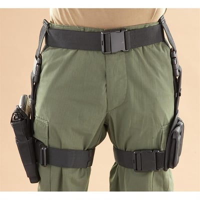 Tactical Nylon Leg Holster, Magazine Pouch, 5" Leg, Right Hand (Black/OD/Tan) - $19.19 (Buyer’s Club price shown - all club orders over $49 ship FREE)