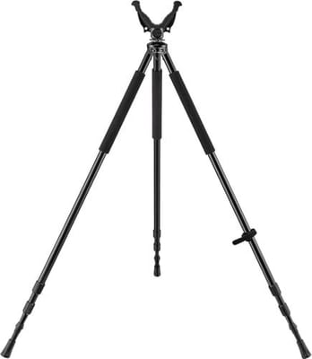 50% off Shooting Stick Tripod, Shooting Tripods for Rifles, Gun Hunting Rest Stand Crossbow Shoot Stick with V Yoke Rest, Black w/code MBEEBFKF - $29.99 + FREE Shipping