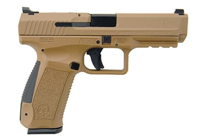 Century Canik TP9SA MOD-2 9mm 4.46-inch 18Rds FDE - $349.99 ($9.99 S/H on Firearms / $12.99 Flat Rate S/H on ammo)