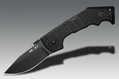 Cold Steel AK-47 Folding Knife, Black G-10 Handle, Black Blade, Plain 58TLAK - $39.99 + $7.99 shipping (Free S/H over $25)