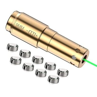 Tipfun 9mm Green Laser Boresighter with Three Sets of Batteries - $8.79 After CODE “6EZBVB63” (Free S/H over $25)
