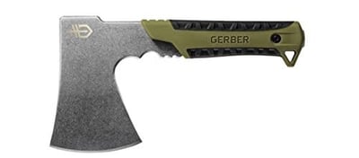 Gerber Gear Pack Hatchet - 3.5" Steel Blade Axe with Full Tang - Survival, Bushcraft and Camping Gear - with Mountable Nylon Sheath - Sage Green - $27 + FREE Shipping