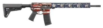 Ruger 8538 AR-556 MPR 5.56x45mm NATO 18" 30+1 American Flag - $787.99