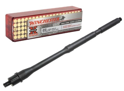 RTB 16" .22 AR Barrel, M4 Profile - .22LR + 100rds Winchester .22 LR 40 Grain SuperX Round Nose Ammo - $112.60 w/code "MOM23" 