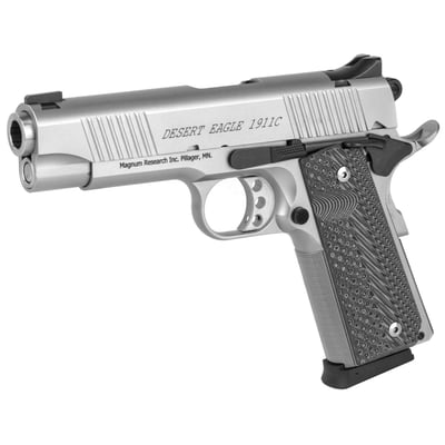 Magnum Research DE1911CSS Desert Eagle 1911 C 45 ACP 4.30" 8+1 Stainless Wood Grip - $819.99 