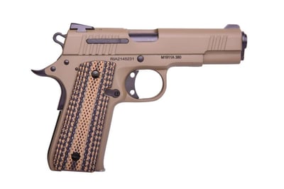 Rock Island M1911A .380 ACP, 3.75" Barrel, G10 Grips, Flat Dark Earth, 7rd - $342.99