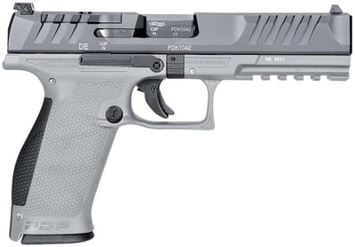 Walther PDP Optic Ready Gray 9mm 5" Barrel 18-Rounds 3-Dot White Sights - $479.99 (Email Price)