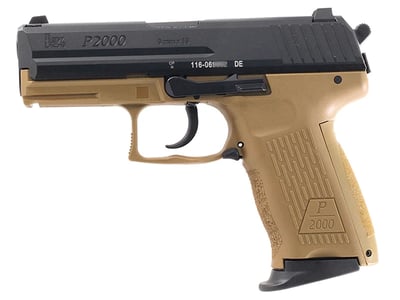 Heckler & Koch P2000 V3 9mm Luger Semi Auto 10 Rounds Black/Flat Dark Earth - $710.99  ($7.99 Shipping On Firearms)