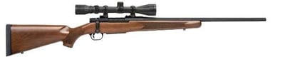 Mossberg Patriot with Scope Bolt 308 Win/7.62 NATO 22" Barrel, Walnut Stock Blued, 5rd - $550 