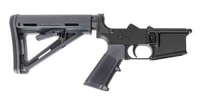 PSA MOE Stealth AR-15 Complete Rifle Lower W/ Classic Grip and Trigger Guard, Gray - $99.99 