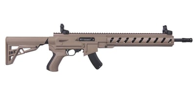 Ruger 10/22 AR-22 22LR Rimfire Rifle with ATI Flat Dark Earth Collapsible Stock - $359.99 