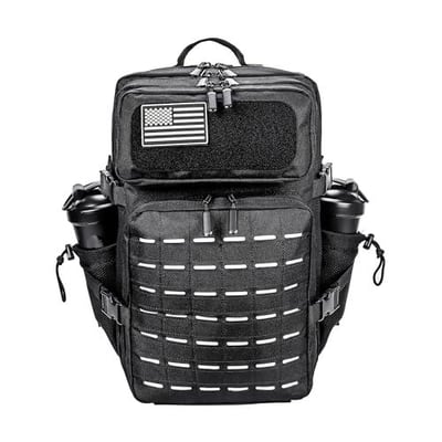 LHI Tactical Military Backpack for Men and Women 45L Large Molle Army Assault Pack 3 Day Travel Backpacks - Black - $23.99 + FREE Shipping