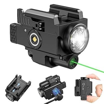 CVLIFE 800 Lumens Green Laser Light Combo with Adjustable Rail Strobe Weaponlight - $43.79 w/code "PUC2AB45" (Free S/H over $25)