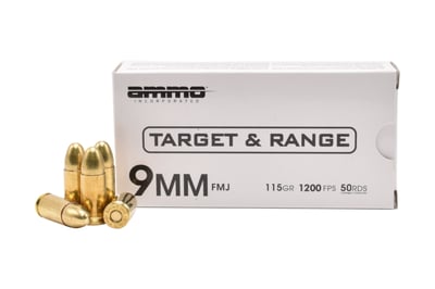 AMMO INC Signature Target 9mm 115Gr FMJ 1000 Round Case - $219.95 