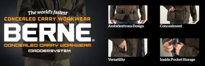 Concealed Carry Workwear - CCW BERNE Apparel - $69.99