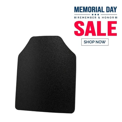 NcSTAR Level IIIA UHMWPE Hard Ballistic Plate 11"X14" - Curved Shooter's Cut ( Choose from 1 Plate or 2 ) - $75.95