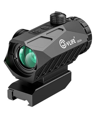  25% off CVLIFE Compact Prism Scope with Motion Awake Technology, Red & Green Illuminated Circle Dot Reticle, Electronic Button Control, Fully Multi-Coated Lenses, Two Height Settings w/code IW4XUAII + FREE Shipping