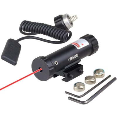VERY100 Tactical Compact Pistol Rail Red Laser Sight - Weaver Rail - $12.69 + FREE Shipping (Free S/H over $25)