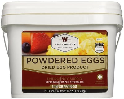 Wise Foods 144 Total Servings Powdered Eggs in a Bucket, White - $69.81 + Free Shipping (Free S/H over $25)