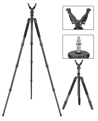 Trakiom 3-in-1 Shooting Stick Hunting Tripod Stand with Height Adjustment V Yoke - $39.99 w/code "S7WU5OBY" + FREE Shipping