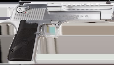 Magnum Research DE44BC Desert Eagle Mark XIX 44 Rem Mag 8+1 6" Stainless Carbon Steel With Picatinny Rail Barrel Brushed Chrome Serrated Carbon Steel Slide & Frame With Beavertail Black Rubber Grip Ambidextrous Safety Right Hand - $1978.93 