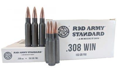 RED ARMY STANDARD CENTERFIRE RIFLE STEEL .308 WIN 150 GRAIN 500-ROUNDS FMJ (AM3090) - $259.99