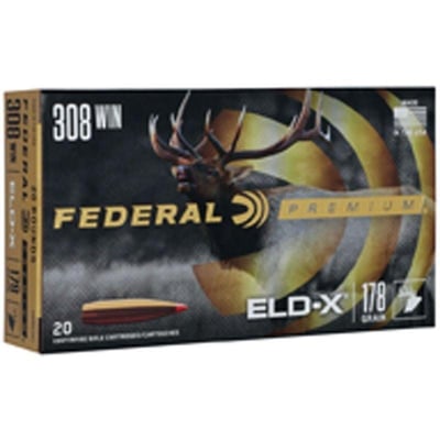 Federal Premium .308 Win 178 gr Ammo ELD-X - 20rds - $25.99