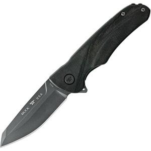 Buck Sprint Ops Linerlock Tanto Knife 3" Blade Black Micarta Handle - $99.95