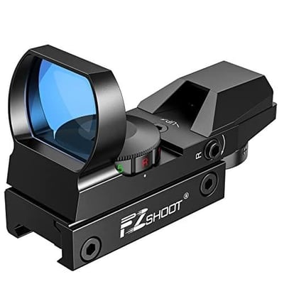 EZshoot Red Green Dot Sight, 4 Adjustable Reticles Holographic Optic with 20mm Rail Mount - $16.49 w/code "XC3B8O92" (Free S/H over $25)