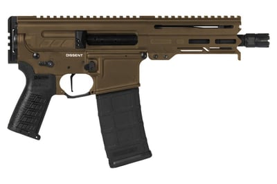 CMMG Dissent MK4 5.56mm AR Pistol with Midnight Bronze Cerakote Finish and 6.5 Inch B - $1449