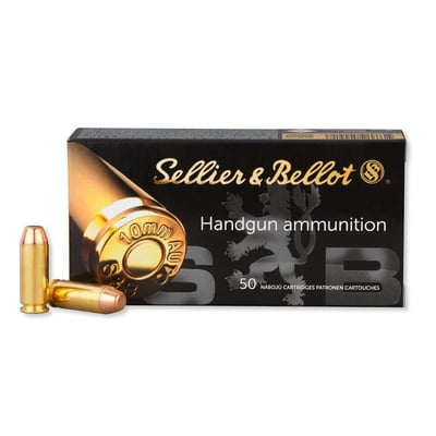 Sellier & Bellot 10mm Auto Ammunition 50 Rounds 180 Grain FMJ - $35.89 ($9.99 S/H)