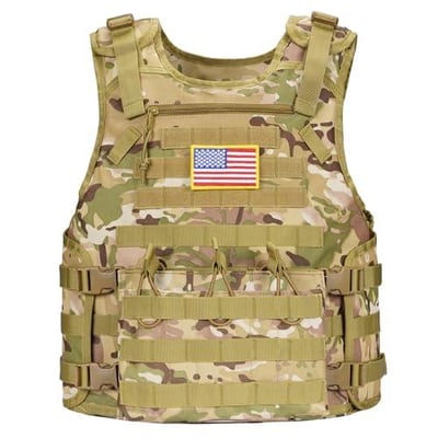 CVLIFE Tactical Vest with Zipper Bag Molle Webbing System - $34.99 w/code "CLHH8YO9" + FREE Shipping