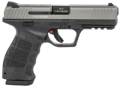 SAR USA SAR9 Pistol Platinum 9mm 4.40" Barrel 17-Rounds 3-Dot Contrast Sights - $279.99 ($19.99 S/H on Firearms / $15.99 Flat Rate S/H on ammo)