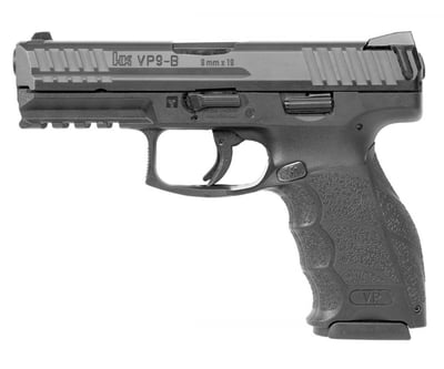 HK VP9-B 9mm Pistol With Push Button Magazine Release, Black - 81000732 - $699.99