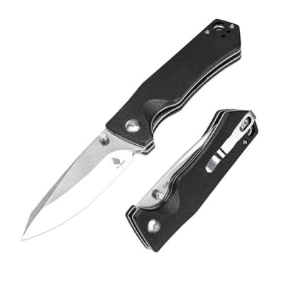 Kizer Cliff EDC Knife, 3.5” Satin 9Cr18MoV Steel Blade Folding Knife, G10 Handle Small Pocket Knife with Lanyard Hole, Outdoor Hunting Knife - $22 + FREE Shipping